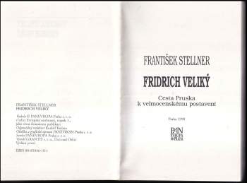 František Stellner: Fridrich Veliký