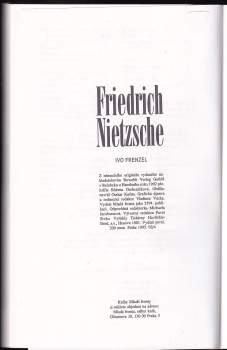 Ivo Frenzel: Friedrich Nietzsche