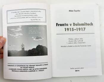 Milan Čepelka: Fronta v Dolomitech 1915-1917