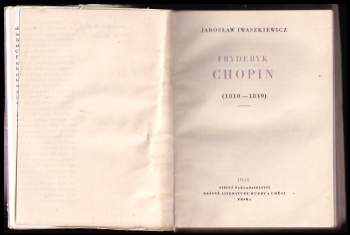 Jarosław Iwaszkiewicz: Fryderyk Chopin