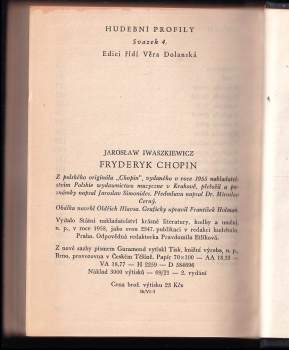 Jarosław Iwaszkiewicz: Fryderyk Chopin