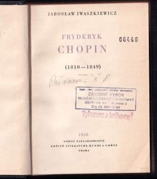 Jarosław Iwaszkiewicz: Fryderyk Chopin
