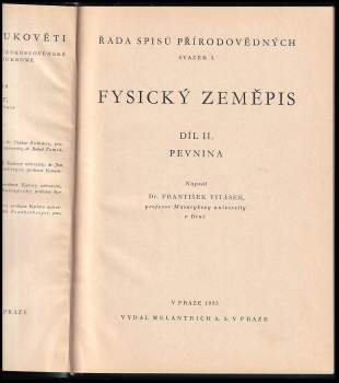 František Vitásek: Fysický zeměpis