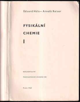 Eduard Hála: Fysikální chemie