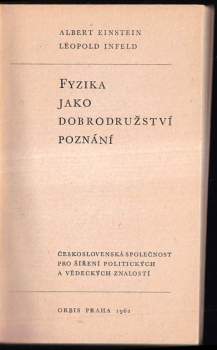 Albert Einstein: Fyzika jako dobrodružství poznání