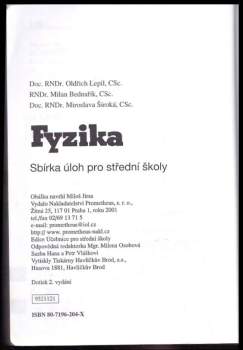Oldřich Lepil: Fyzika