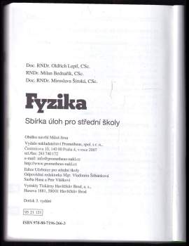 Oldřich Lepil: Fyzika