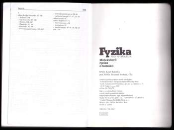 Karel Bartuška: Fyzika pro gymnázia