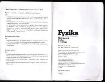 Emanuel Svoboda: Molekulová fyzika a termika - Fyzika pro gymnázia