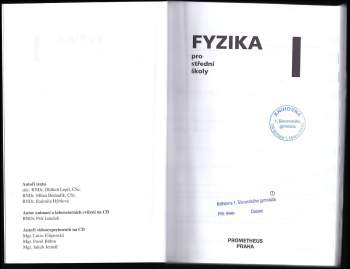 Oldřich Lepil: Fyzika pro střední školy I
