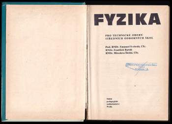 František Barták: Fyzika pro technické obory středních odborných škol