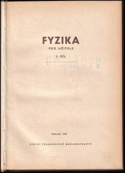 Antonín Bělař: Fyzika pro učitele