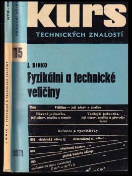 Jaroslav Binko: Fyzikální a technické veličiny