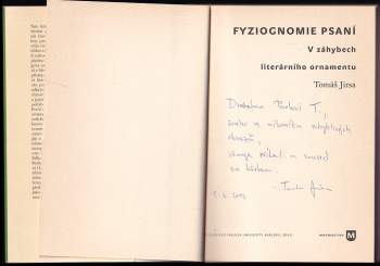 Tomáš Jirsa: Fyziognomie psaní