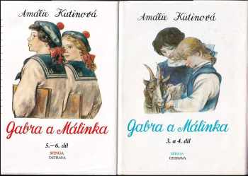Amálie Kutinová: Gabra a Málinka 1-2 + 3-4 + 5-6 - KOMPLET