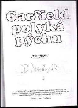 Jim Davis: Garfield polyká pýchu
