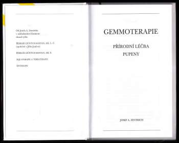 Josef Antonín Zentrich: Gemmoterapie