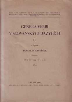Genera verbi v slovanských jazycích