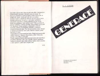 A. J Liehm: Generace