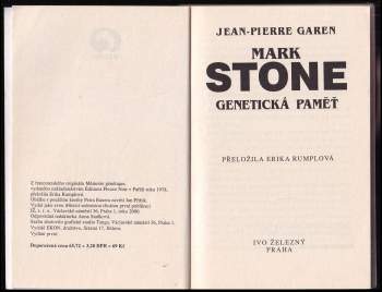 Jean-Pierre Garen: Genetická paměť