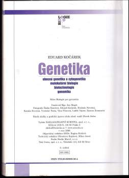 Eduard Kočárek: Genetika