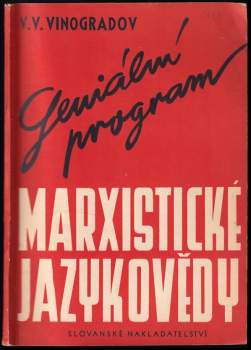 Geniální program marxistické jazykovědy