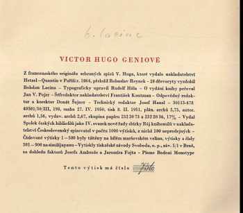 Victor Hugo: Geniové