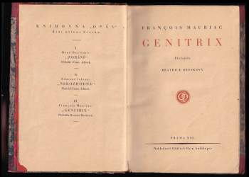 François Mauriac: Genitrix
