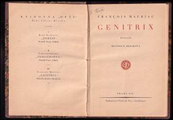 François Mauriac: Genitrix