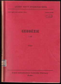 Jaroslav Kadlec: Geodézie 1. díl.