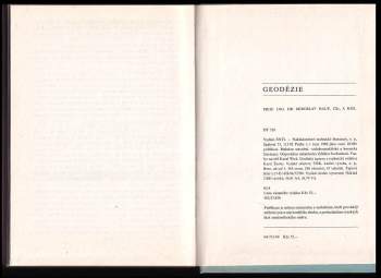 Miroslav Hauf: Geodézie