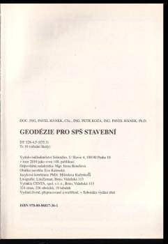Petr Koza: Geodézie pro SPŠ stavební