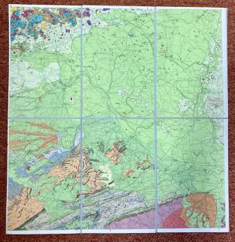 Geologická mapa ČSSR- Praha