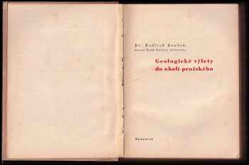 Bedřich Bouček: Geologické výlety do okolí pražského