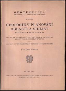 Geologie v plánování oblastí a sídlišť