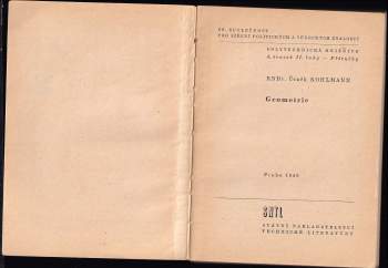 Čeněk Kohlmann: Geometrie