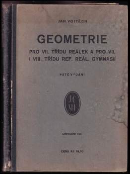 Geometrie pro 4. třídu středních škol