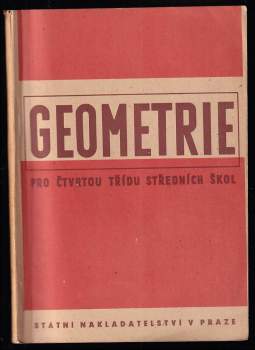 Geometrie pro čtvrtou třídu středních škol
