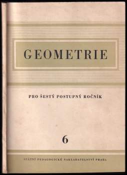 Geometrie pro šestý postupný ročník škol všeobecně vzdělávacích