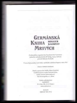 Holger Kalweit: Germánská kniha mrtvých
