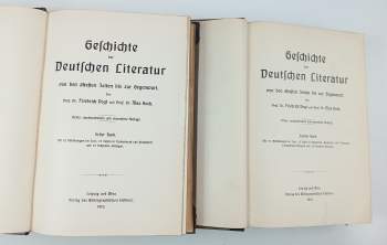 Max Koch: Geschichte der Deutschen Literatur von den ältesten Zeiten bis zur Gegenwart - 2 Bände - Erster + Zweiter