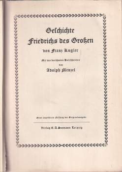 Franz Kugler: Geschichte Friedrichs des Großen