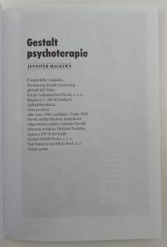 Jennifer Mackewn: Gestalt psychoterapie