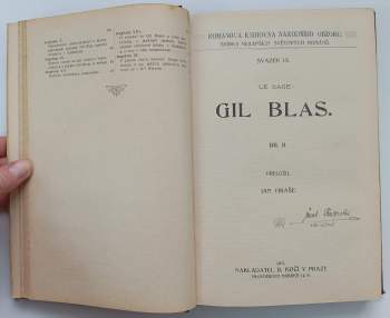 Giacomo Casanova: Gil Blas I-IV + Paměti a dobrodružství Jakuba Casanovy ze Seingalt I díl, SVÁZÁNO V JEDNOM SVAZKU