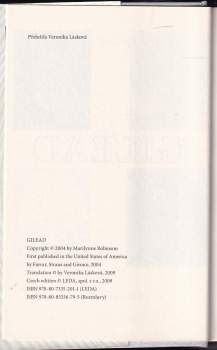 Marilynne Robinson: Gilead