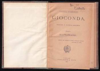 Gabriele d'Annunzio: Gioconda