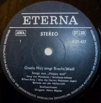 Gisela May: Gisela May - Brecht Weill