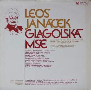 The Czech Philharmonic Orchestra: Glagolská Mše