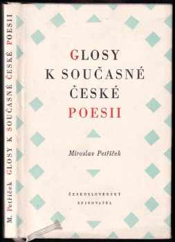 Glosy k současné české poesii