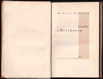 Romain Rolland: Goethe a Beethoven